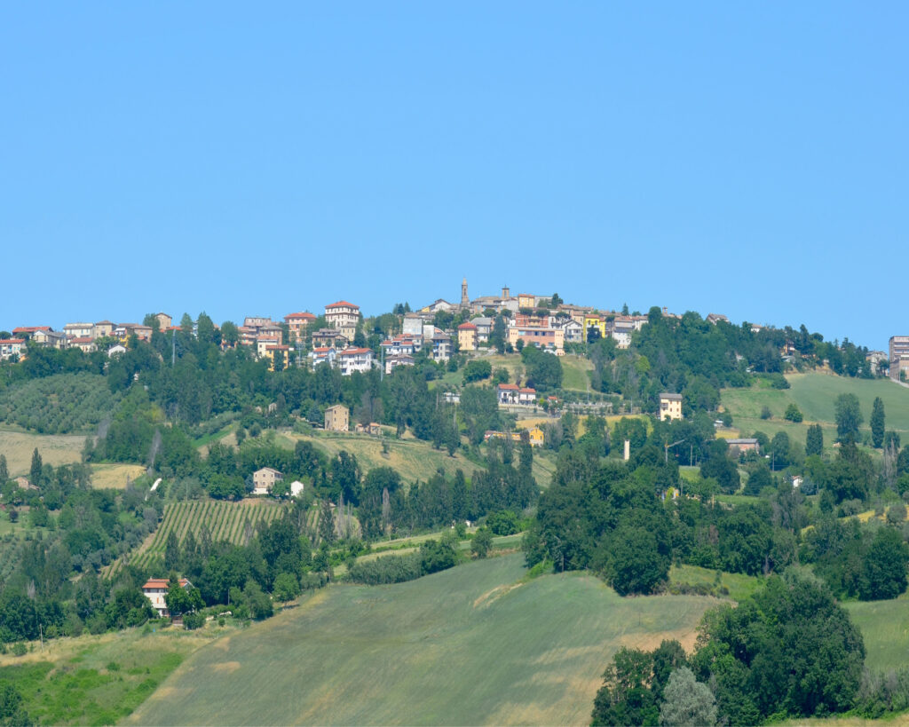 Cupramontana hoofdstad van de Verdicchio en dorp van het Sagra dell'uva