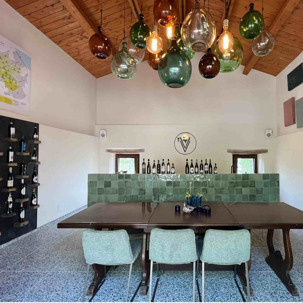 keuken en ontbijtruimte Villa Verdicchio