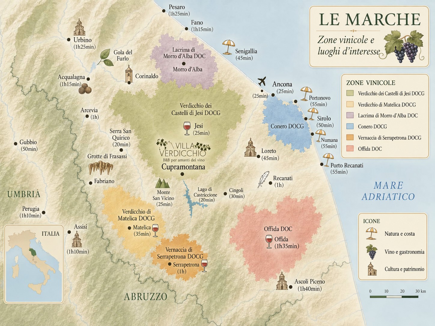 illa Verdicchio surrounding area